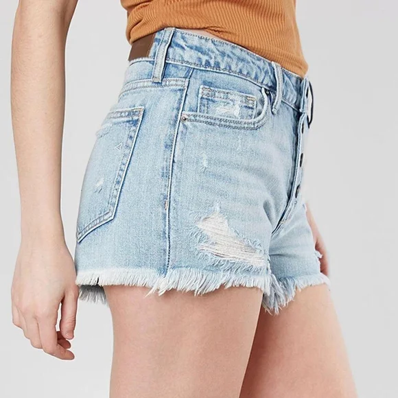 Hidden High-Rise Mom Jean Shorts | Size M | NWOT - Picture 3 of 10